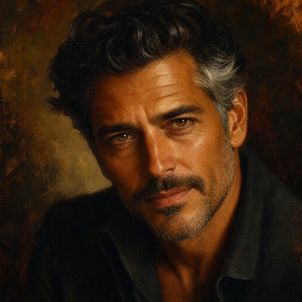 AI portrait - artistic style man