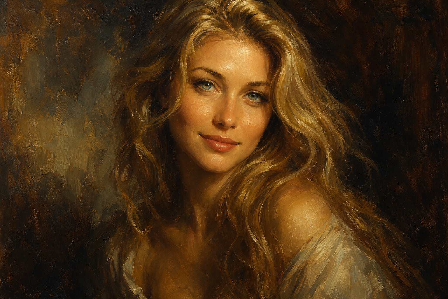 Example AI portrait - artistic style woman